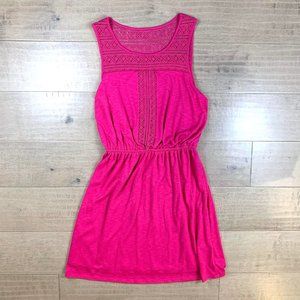 ❤️ Sonoma Sleeveless Summer Embroidered Fabric Dress Womens M